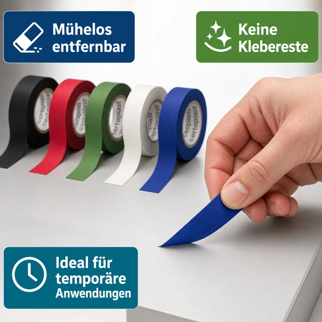 Gewebeklebeband farbig, 5er Set