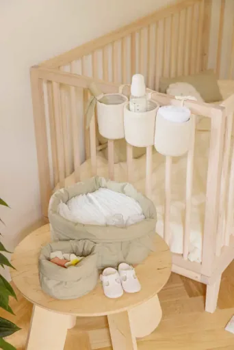 Lorena Canals Babybett Korb, Kinderbett Korb - Vanilla, Farbe: vanilla