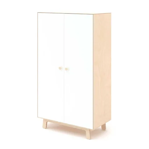Oeuf Kleiderschrank Merlin Birke mit weiß