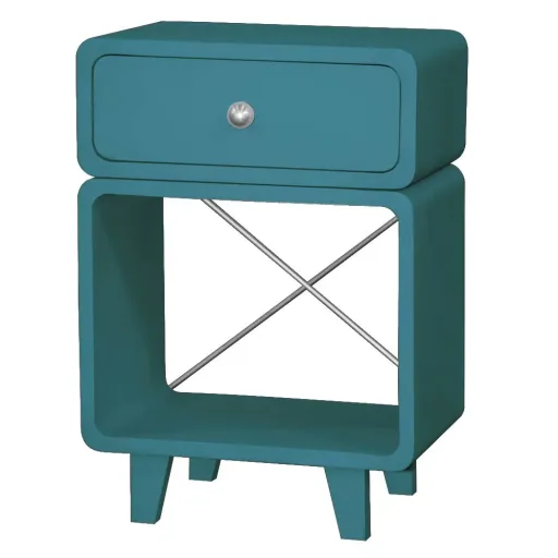 Laurette Nachttisch Chevet Zzzz, Farbe: grau