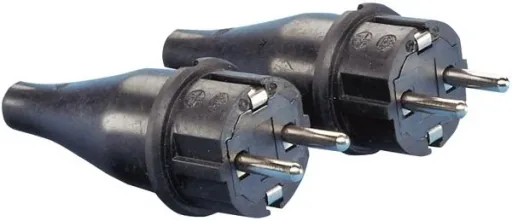 Gummistecker Kupplung Set schwarz