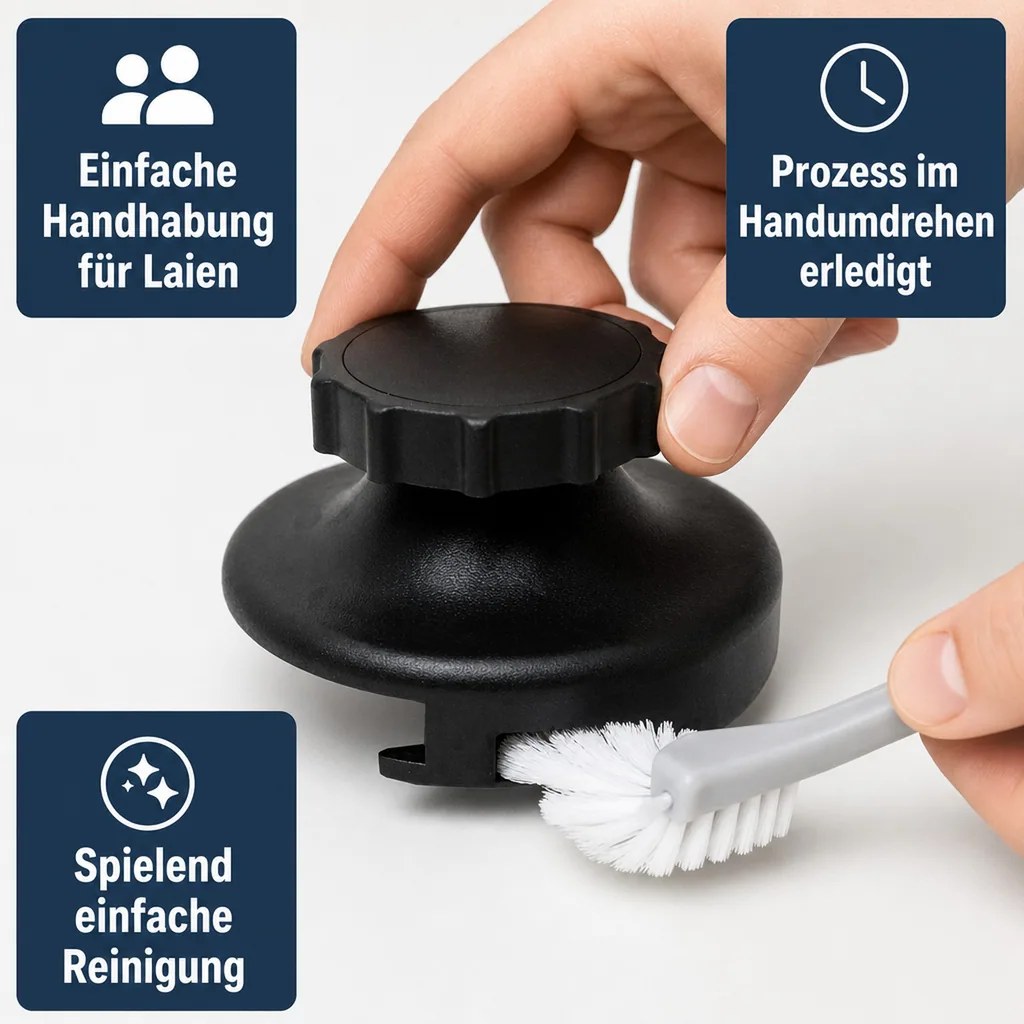 Bierfasslüfter, Fassentlüfter - Sicher und Zuverlässig, Ausführung: für Flachfitting und Kombifitting