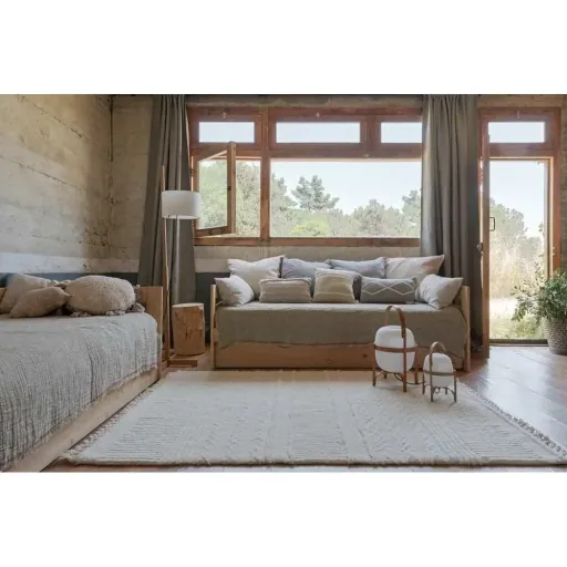 Lorena Canals waschbarer Wollteppich "Ari" Sheep White, Größe: 120 x 170 cm