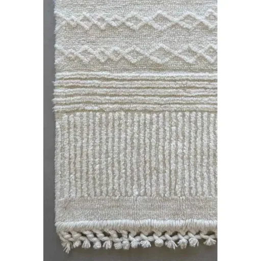 Lorena Canals waschbarer Wollteppich "Ari" Sheep White, Größe: 120 x 170 cm