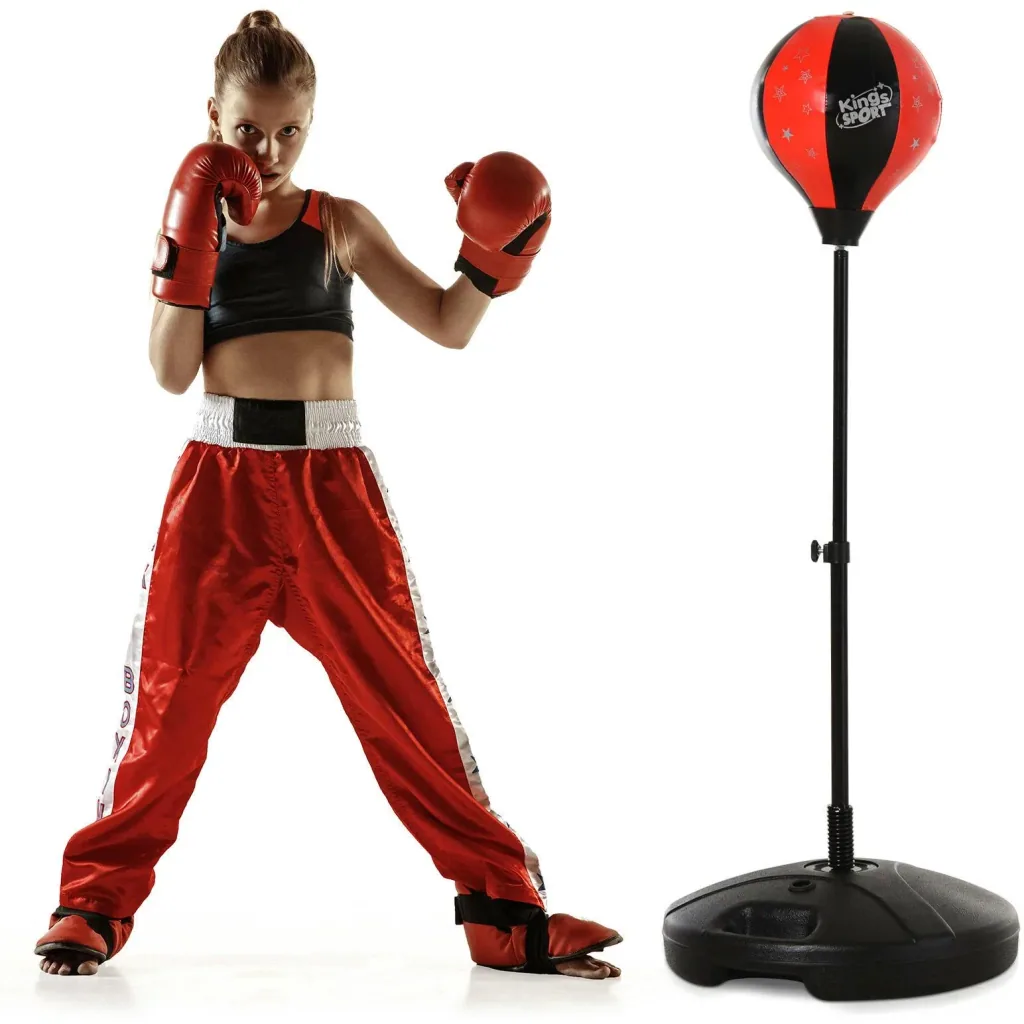 Kinder Punchingball-Set mit Boxhandschuhe
