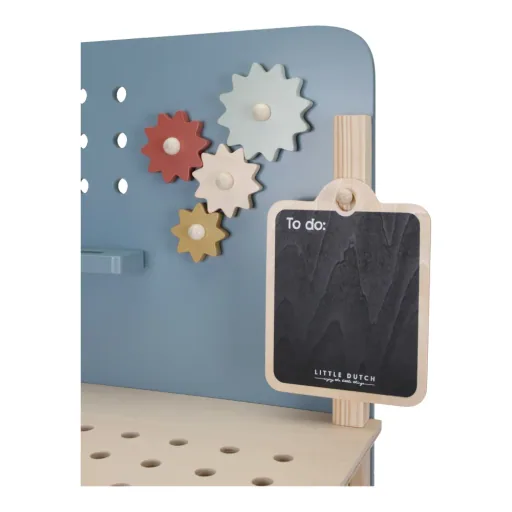 Little Dutch Werkbank Kinder, Spielzeug Werkzeug - Holz, Blau