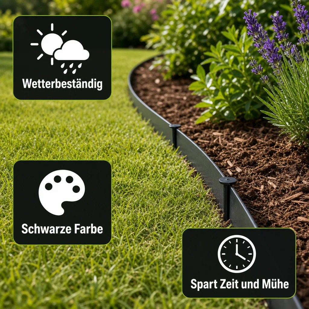 Erdnägel 25 cm, Befestigungsnägel, Garten Heringe, Bodenanker, Schwarz