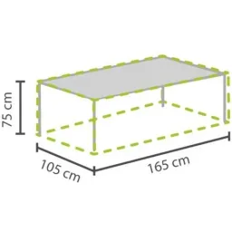 schutzhülle für gartentisch - max. 160 cm