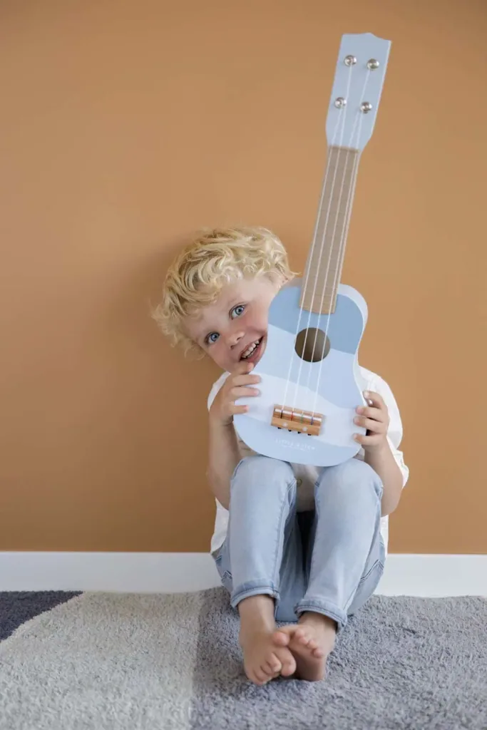 Little Dutch Kinder Gitarre blau