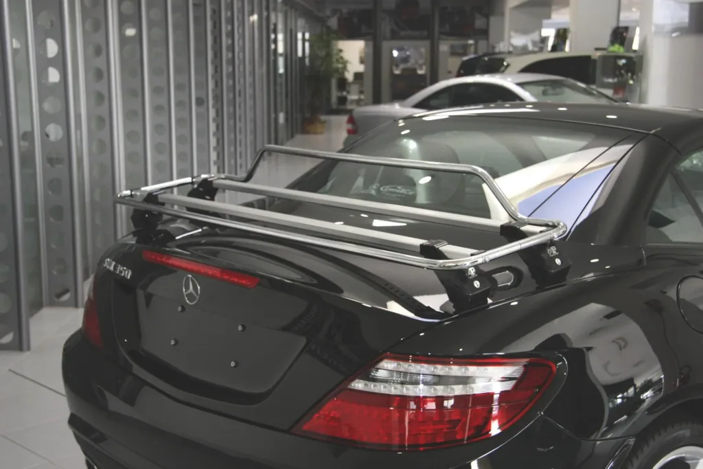 Gepäckträger "Summer" schwarz pulverbeschichtet für Mercedes Benz SLK Bauj.1996