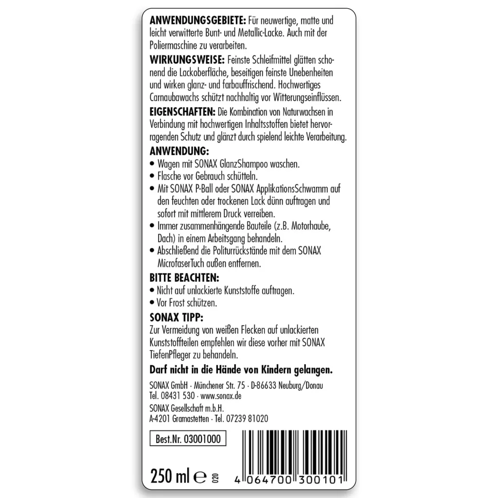 Autopolitur 250 ml