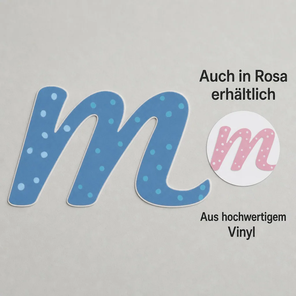 Lilipinso Sticker blau Buchstabe m