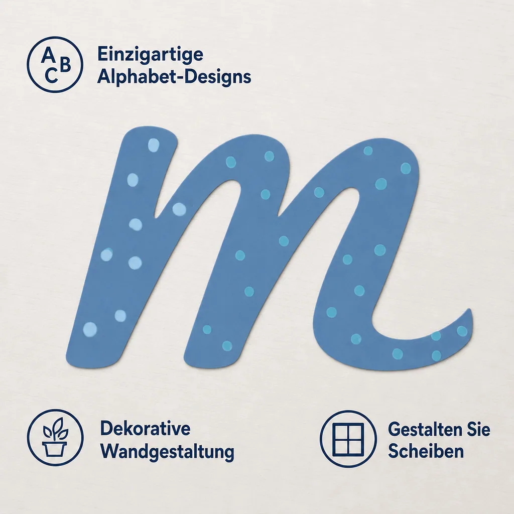 Lilipinso Sticker blau Buchstabe m