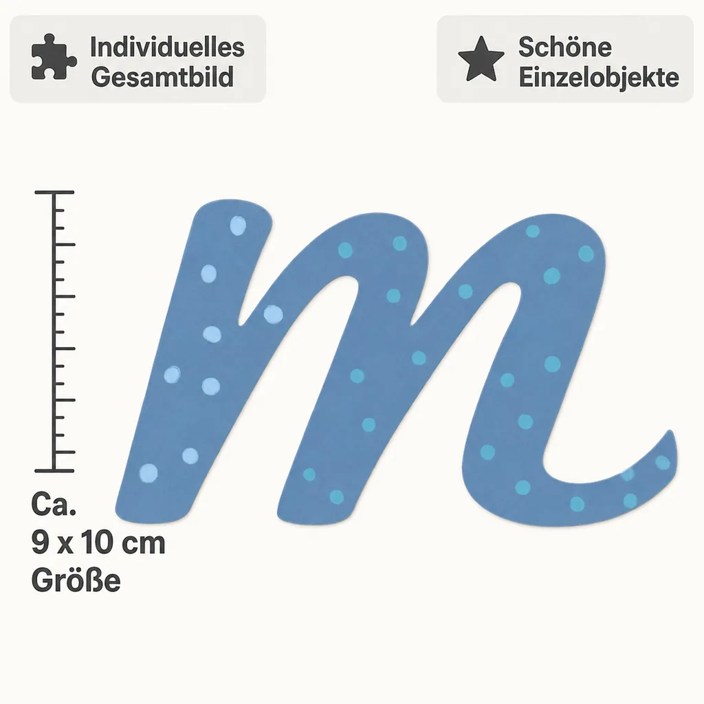 Lilipinso Sticker blau Buchstabe m