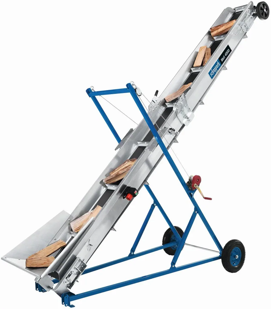 Förderband Muli 4500 für Brennholz, 400 V, 50HZ,1,1kw