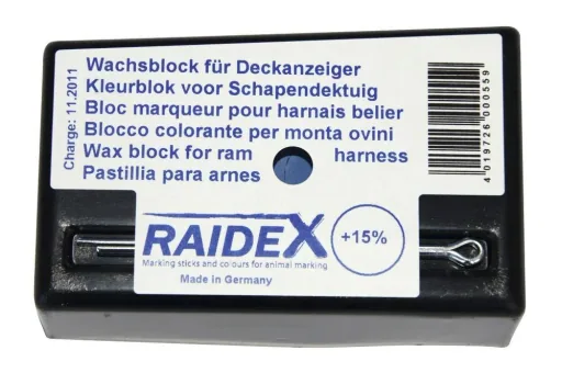Wachsfarbblock RAIDEX, blau