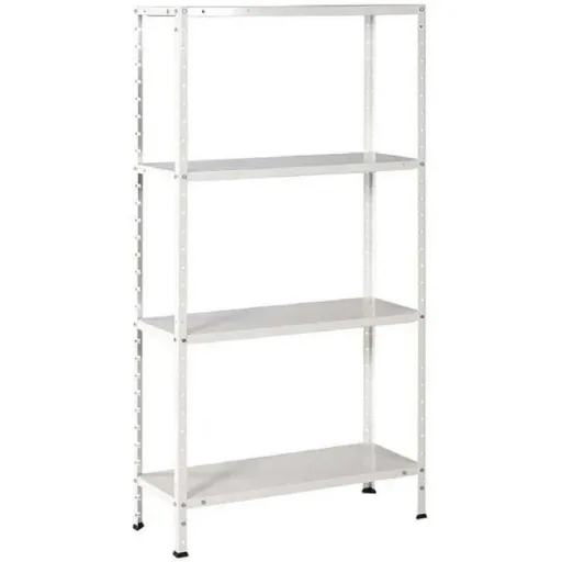 3 Stück Metall-Lagerregal/Regal mit 4 Fachböden - 200kg Kapazität - (HxBxT) 145x72,5x30cm - 50kg pro Fachboden