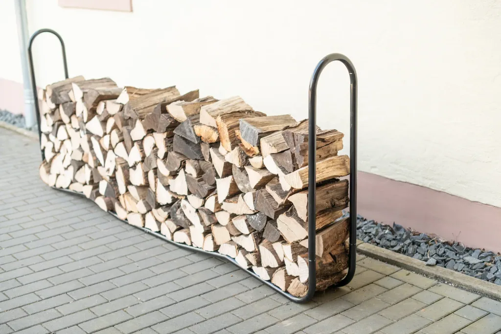 Kaminholzregal 244 cm, Traglast 544 kg