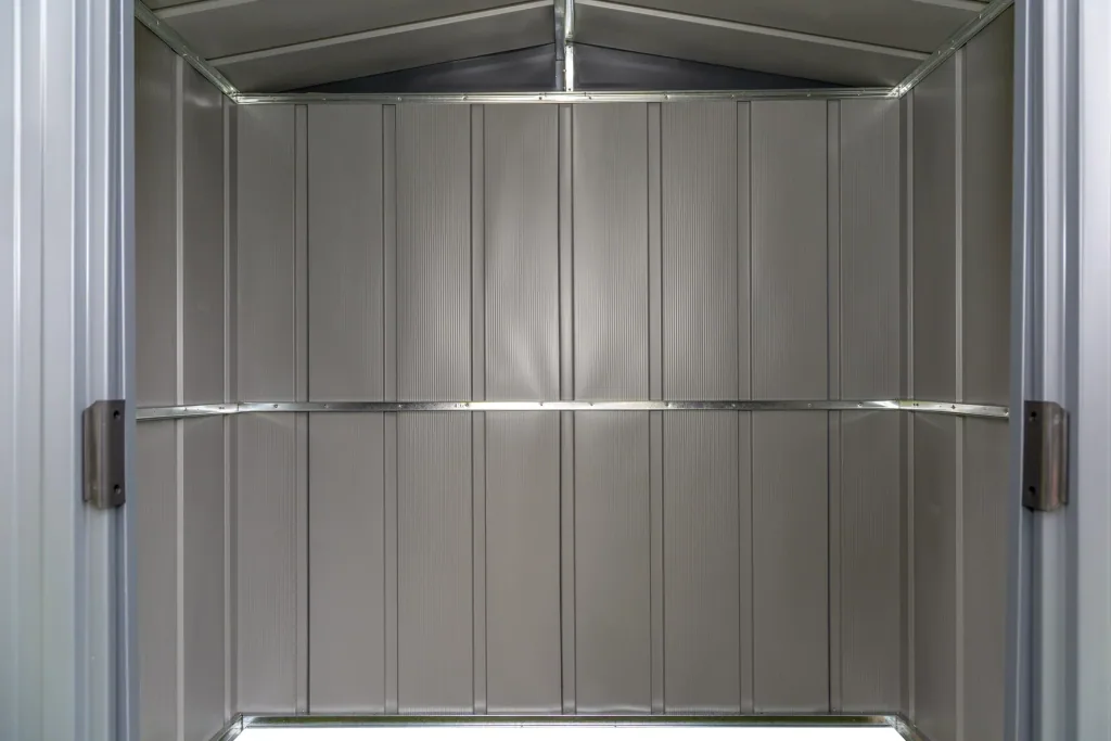 Metallgerätehaus, grau, 194x151x190 cm