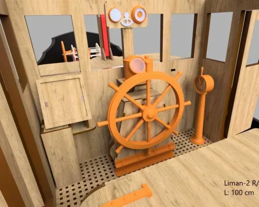 Holzbausatz Liman 2, Historischer Schlepper im Maßstab 1:20
