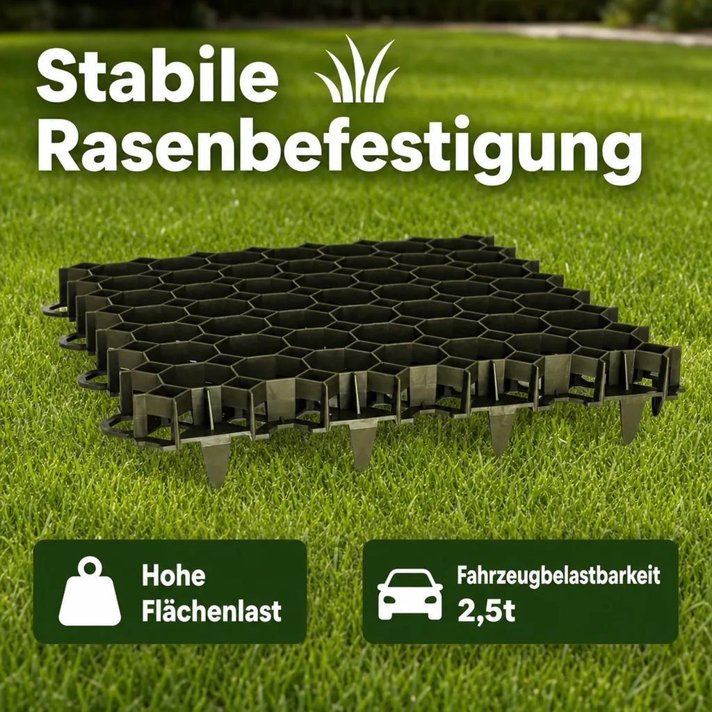 Rasengitter grün RKP1 ca.49,2x49,2x 3,9cm