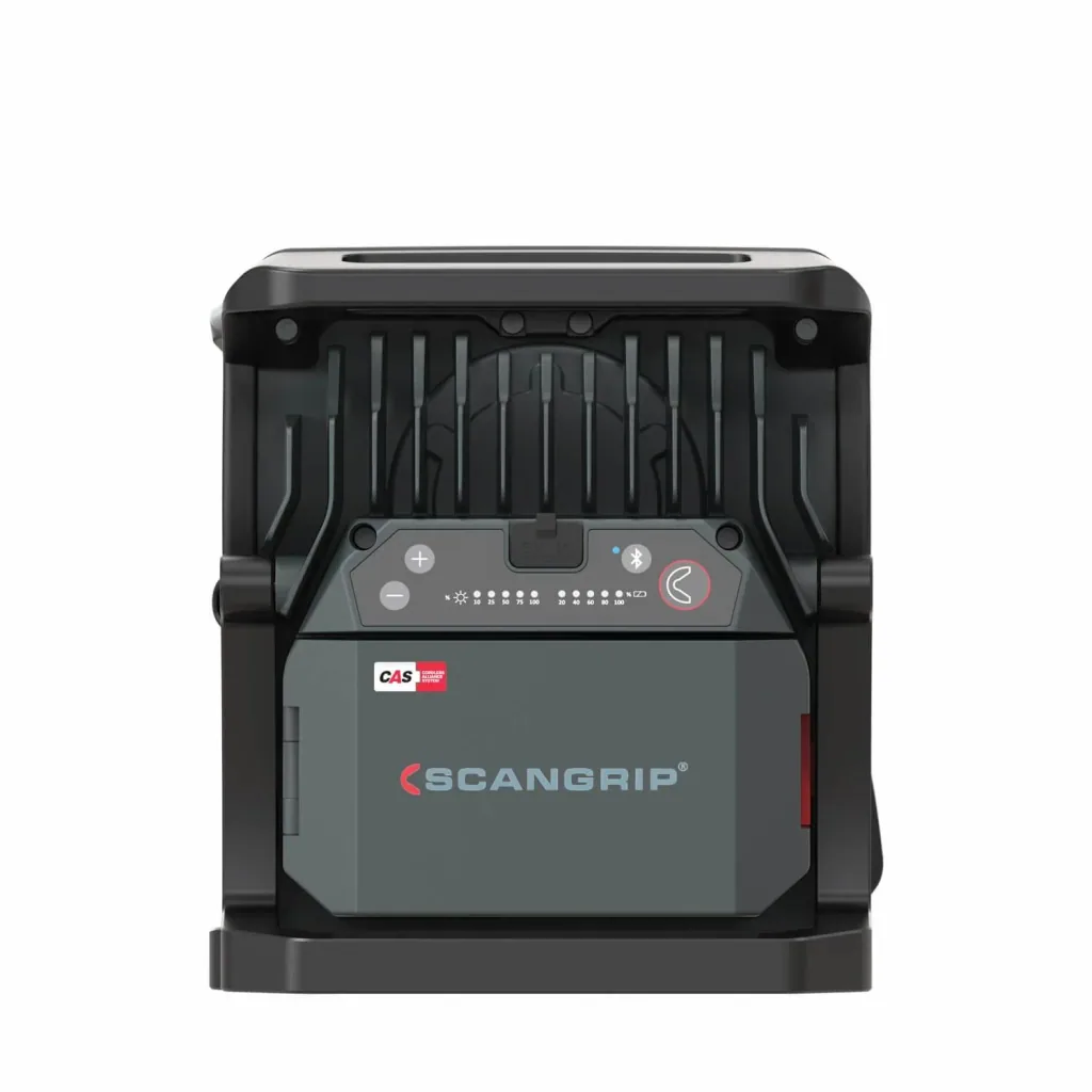 Handflutlichtstrahler NOVA 4 CAS + 12V 4Ah Akku, SC30 Ladegerät mit abnehmbarem Diffuser