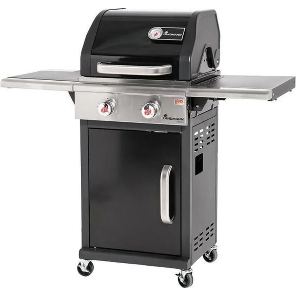 Triton 2.0 black gas BBQ - Gasgrill - Barbecue - klappbare Arbeitsfläche - geeignet für 8 Personen
