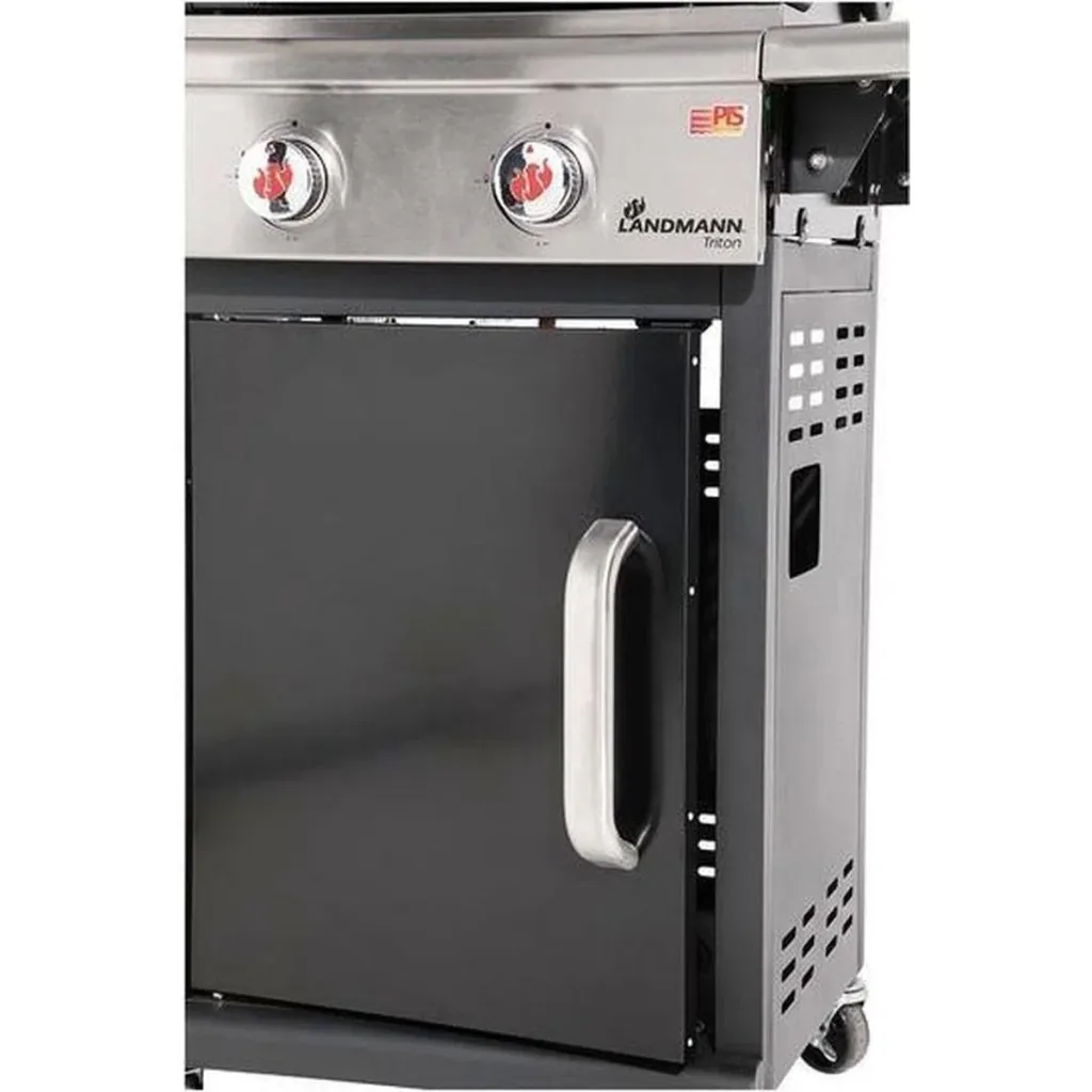 Triton 2.0 black gas BBQ - Gasgrill - Barbecue - klappbare Arbeitsfläche - geeignet für 8 Personen