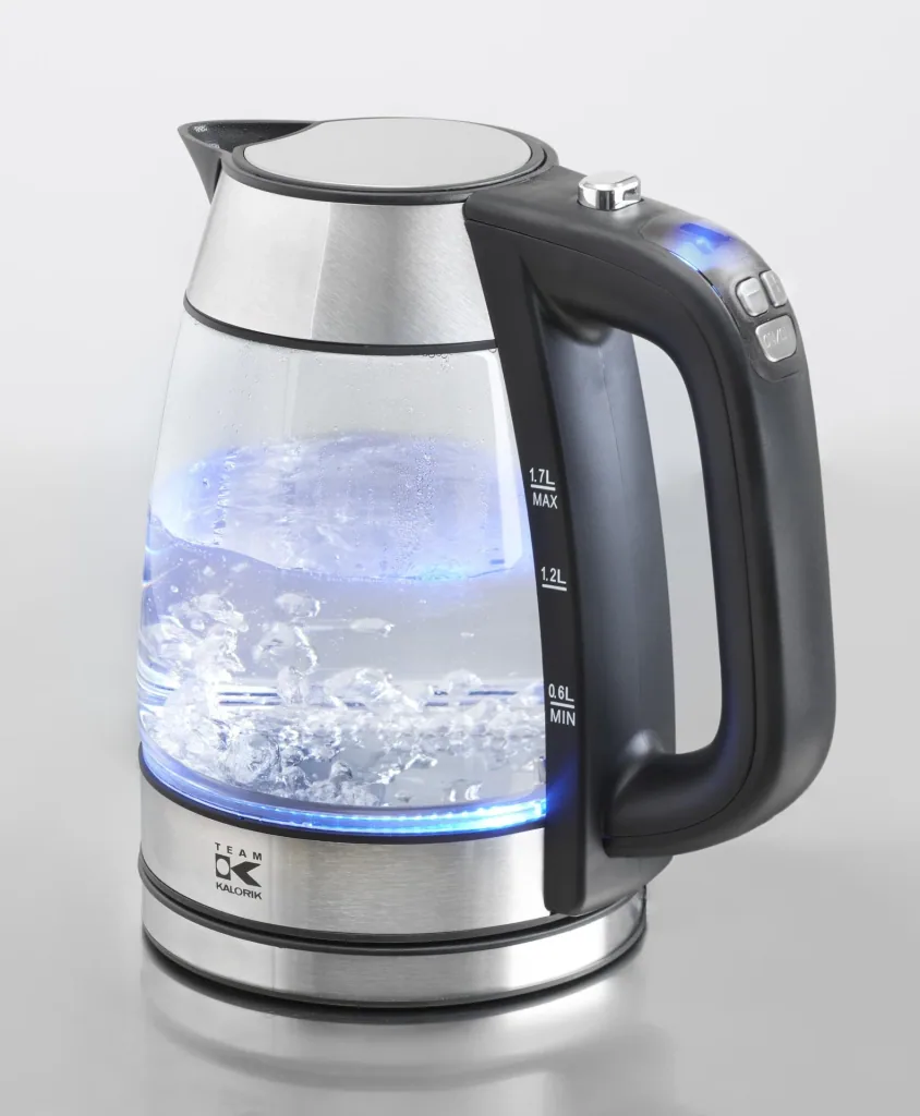 Glas-Wasserkocher mit digitaler Temperatursteuerung