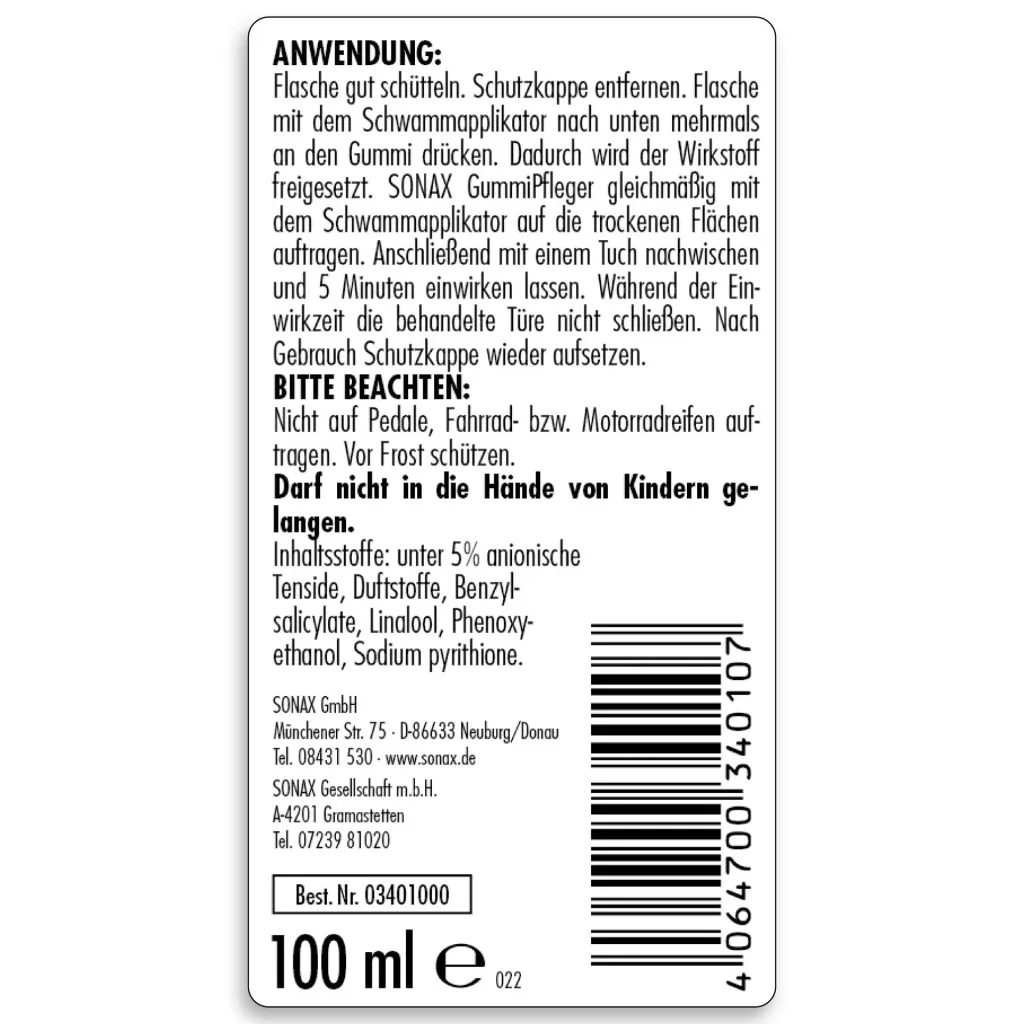 Gummipfleger 100 ml