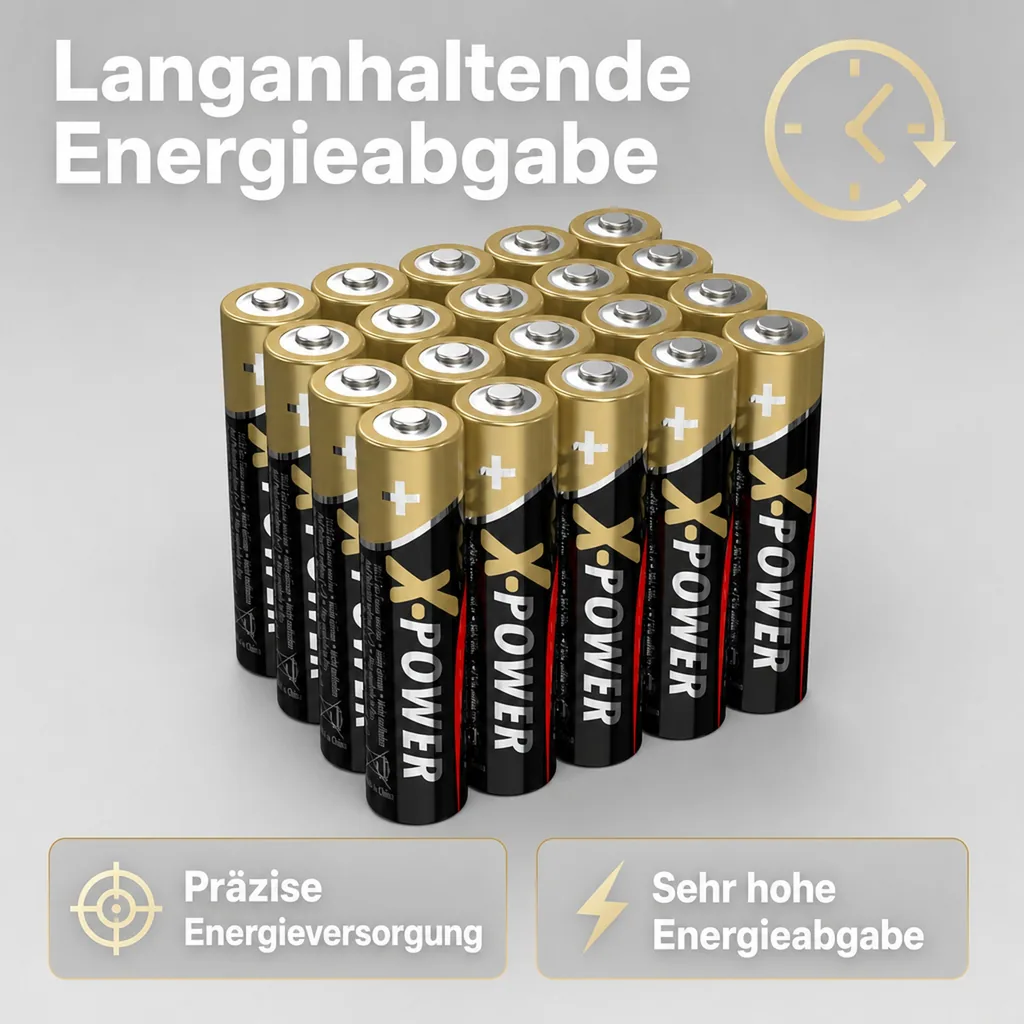 Alkaline Batterie X-Power Micro AAA - 20 Stück