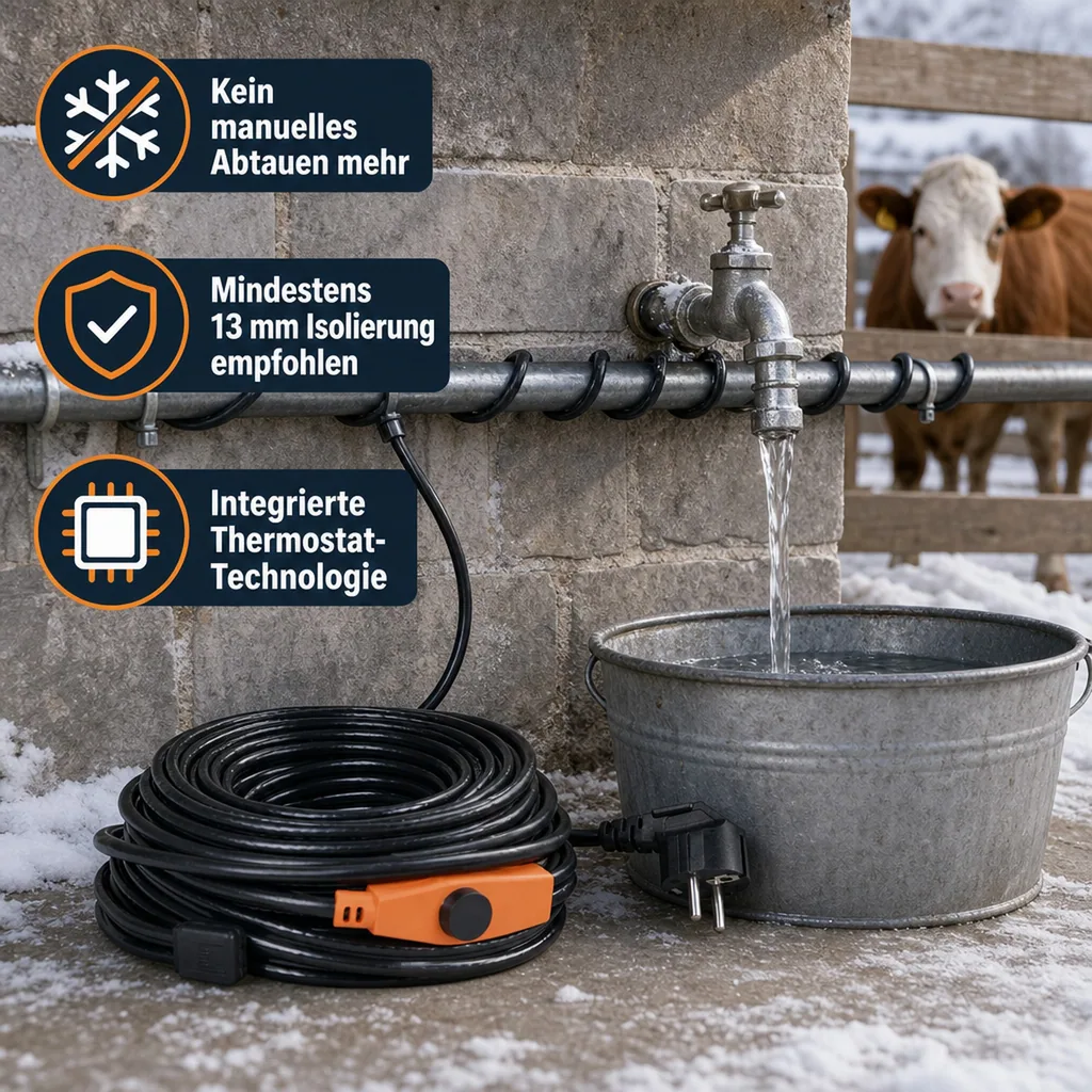 Frostschutz Heizleitung, 18 m, 288 Watt