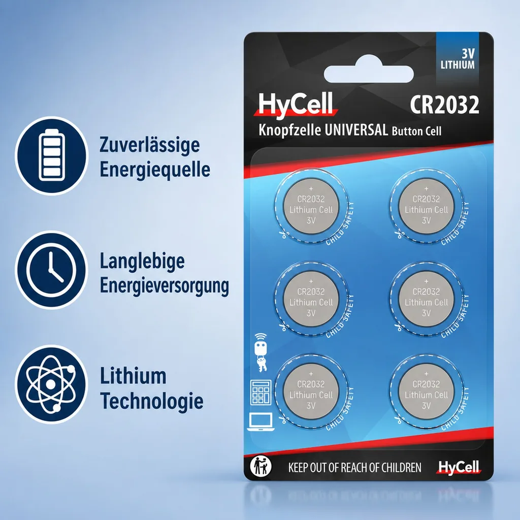 Lithium Knopfzellen CR2032