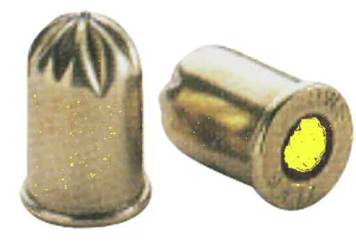 Schusspatronen 9x17, 50 Stück, gelb