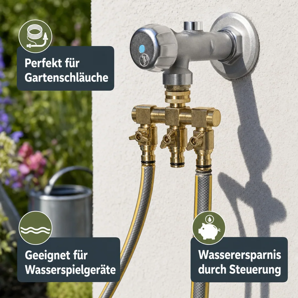 3 Wege Wasserverteiler