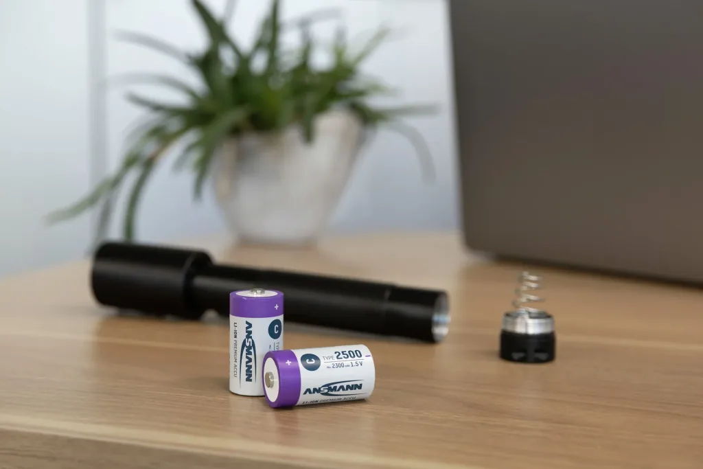 Lithium Ionen Baby (C) Akkus USB-C - 2 Stück, Sicherheitsabschaltung