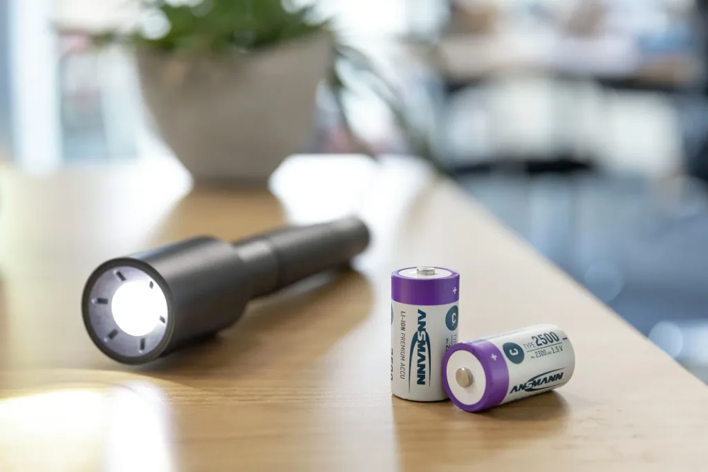 Lithium Ionen Baby (C) Akkus USB-C - 2 Stück, Sicherheitsabschaltung
