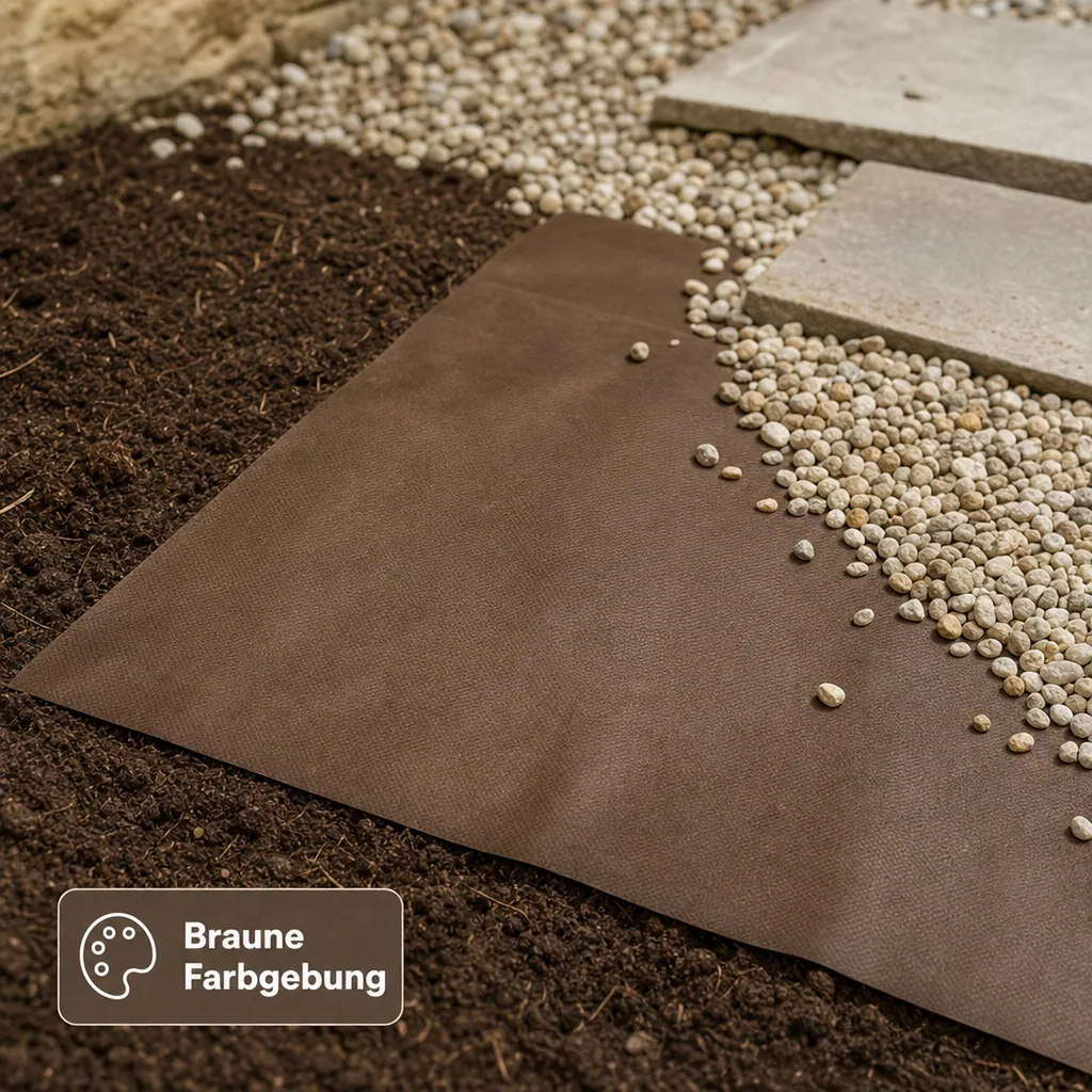 Mulch Vlies, 10 x 1.5 m,70 g/m², braun