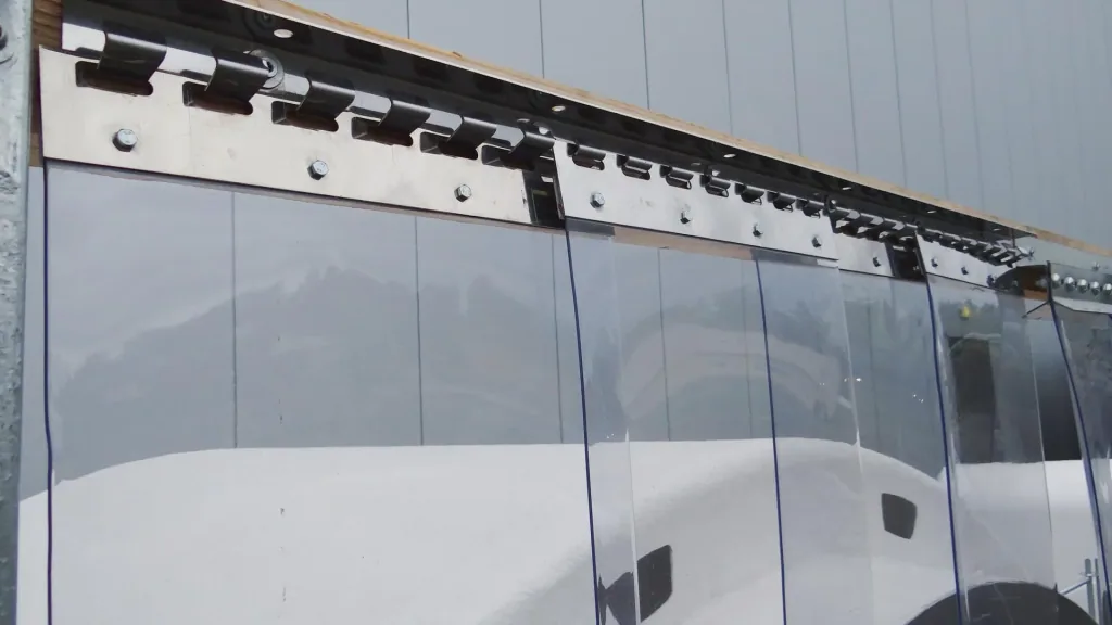 Hakenleiste 125cm Edelstahl für PVC-Vorhang