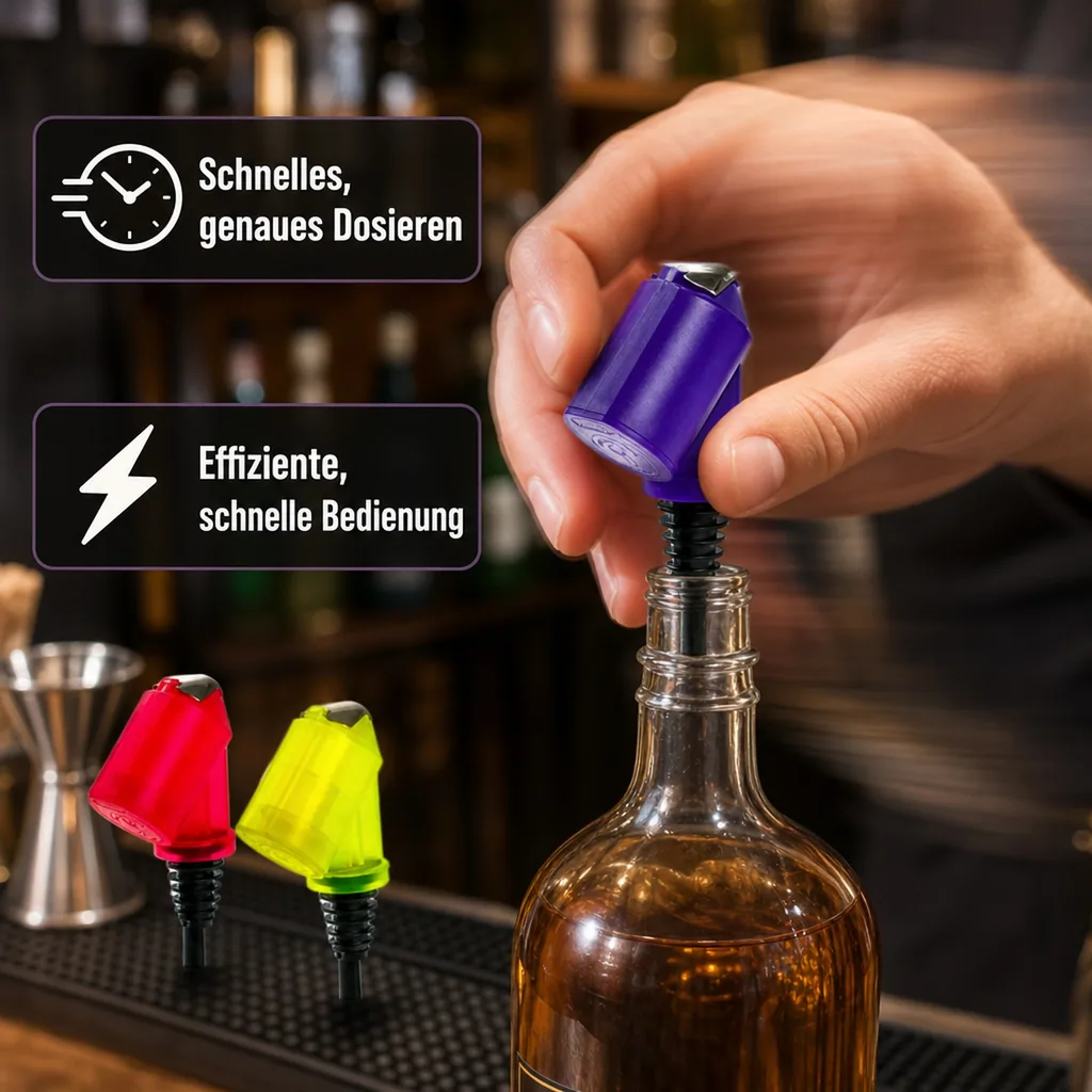 Flaschenportionierer, Ausgießer - Bottle Master 3000, rot, gelb, blau für 0,5 - 1,5 Liter Flaschen, Farbe Bottle Master 3000: gelb