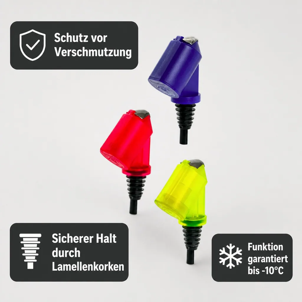 Flaschenportionierer, Ausgießer - Bottle Master 3000, rot, gelb, blau für 0,5 - 1,5 Liter Flaschen, Farbe Bottle Master 3000: gelb
