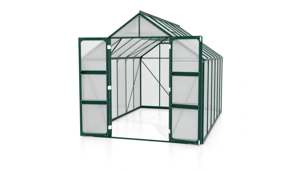 Gewächshaus Domus 9900 HKP 6 mm, Farbe smaragd