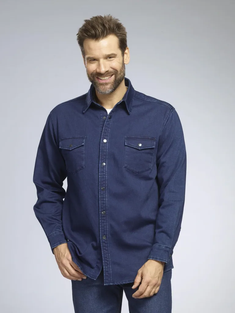 Jeanshemd, Farbe jeansblau, Gr.M