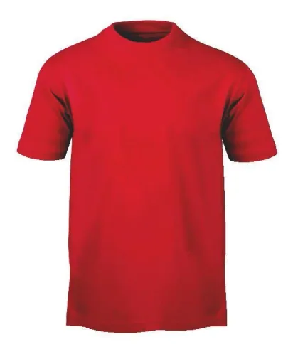 T-Shirt mit Rundhalsausschnitt, Farbe rot Gr.M