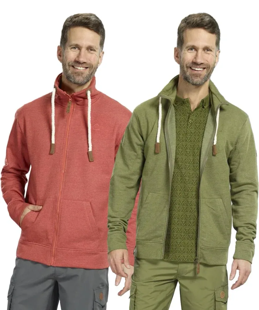 Sweatjacke, Farbe oliv, Gr.XL