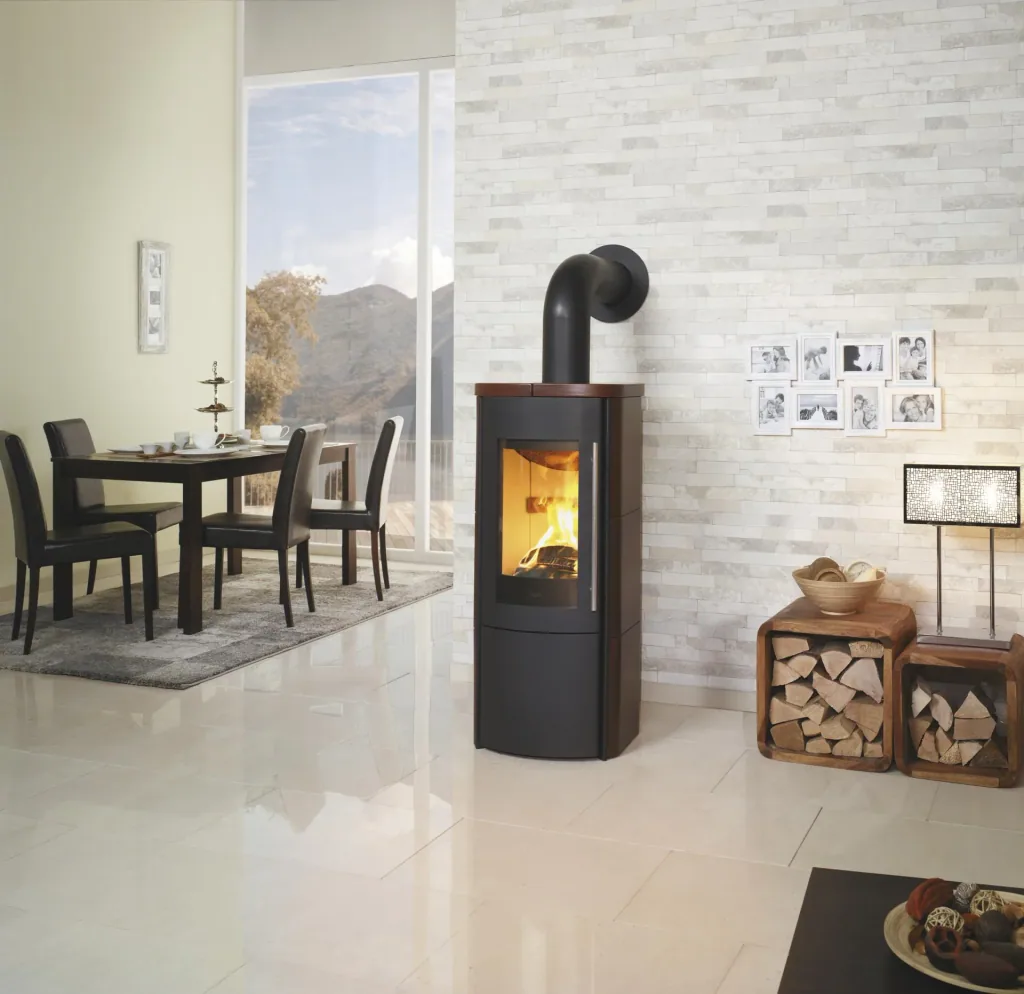 Kaminofen - Lova ECOplus RUA 6 kW - Kacheln meteor-schwarz
