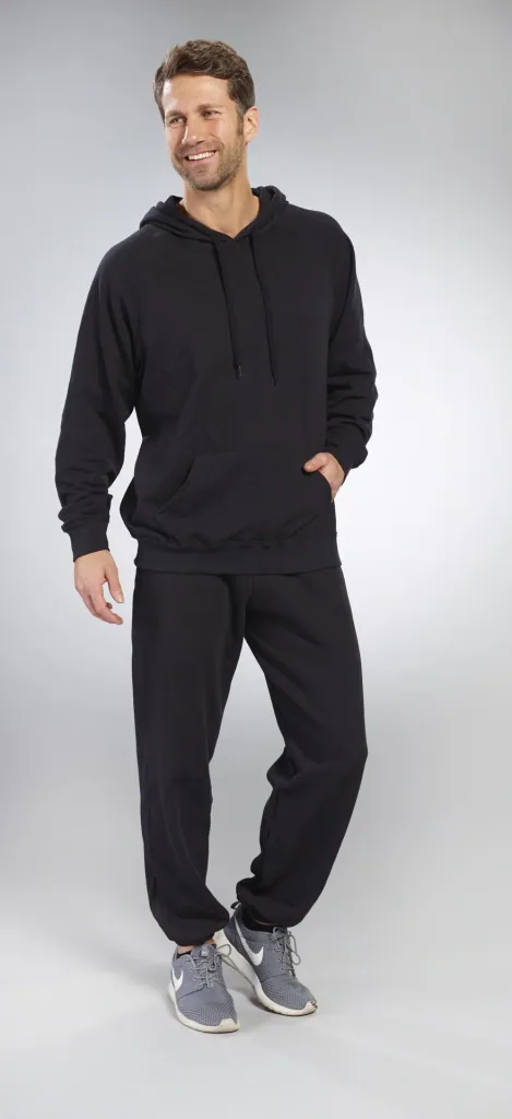 Hoody mit Kängurutasche, Farbe schwarz, Gr.L