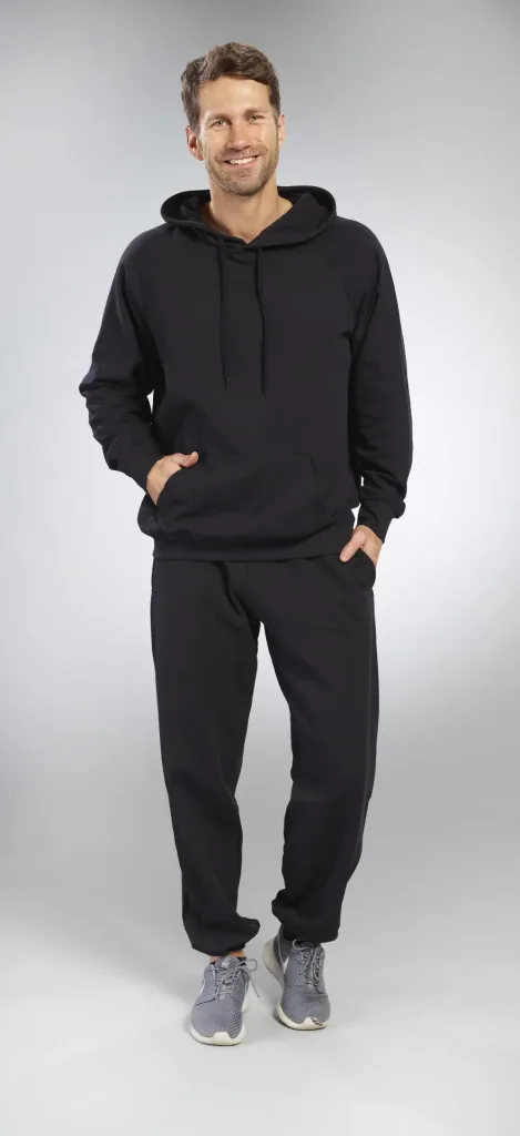 Hoody mit Kängurutasche, Farbe schwarz, Gr.L