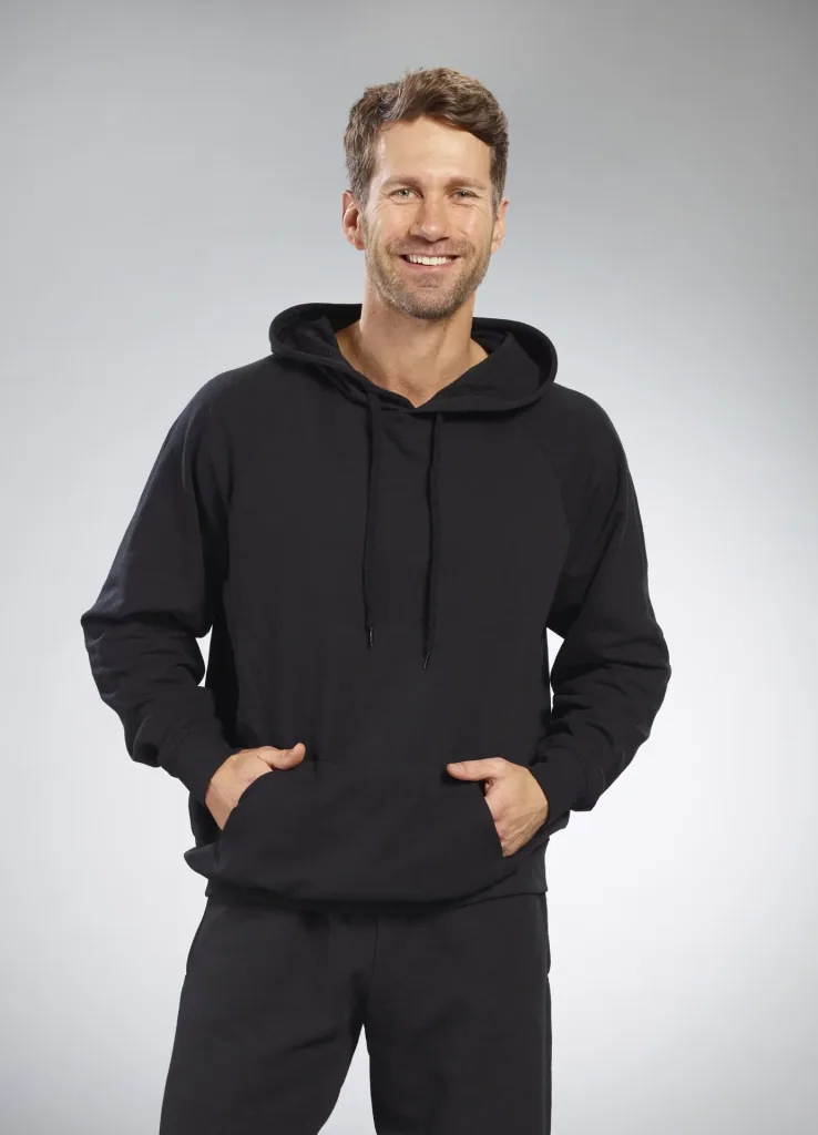 Hoody mit Kängurutasche, Farbe schwarz, Gr.L