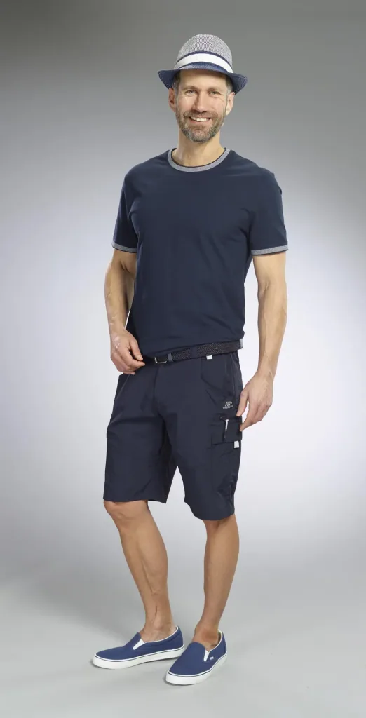 Stretch-Gürtel für Herren, superelastisch 3cm Breit, Farbe marine